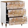 vidaXL Buffets 2 pcs 60x33,5x75 cm bois de manguier massif