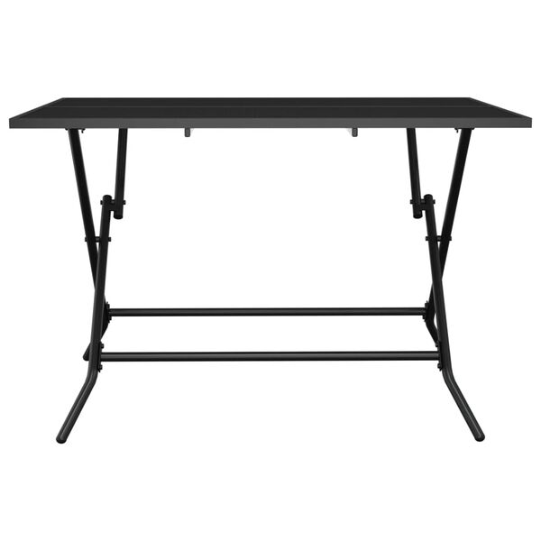 vidaXL Table de jardin pliable anthracite 110x80x72 cm maille d'acier