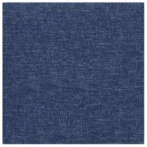 vidaXL T&ecirc;te de lit murale 12 pc 30 x 30 cm Bleu tissu