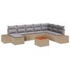 vidaXL 9 pc Beige
