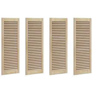 vidaXL Porte de Cabinet avec porte 4 pcs Naturel 110 x 2,1 x 39,5 cm