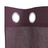 vidaXL Rideaux en voile avec &oelig;illets 2 pcs violet 140x260 cm