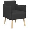 vidaXL Fauteuil d'appoint Gris fonc&eacute; Boucl&eacute;