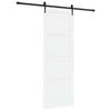 vidaXL Porte coulissante ORKDAL Blanc 83 x 232 cm Bois de pin massif