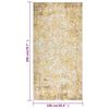 vidaXL Tapis &agrave; tissage plat d'ext&eacute;rieur 100x200 cm Jaune