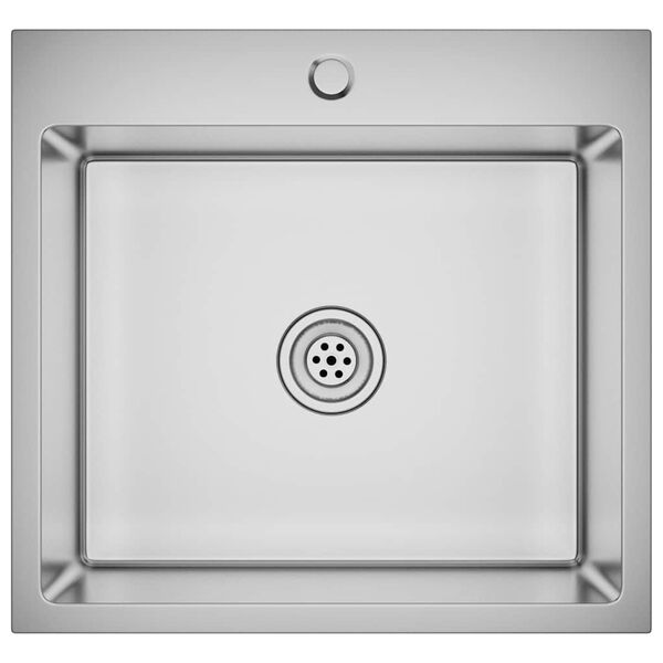 vidaXL Évier de cuisine fait main Acier inoxydable