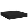 vidaXL &Eacute;tag&egrave;res murales flottantes 4 pcs noir 23x23,5x3,8 cm MDF
