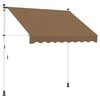 vidaXL Auvent r&eacute;tractable manuel Beige 100 cm