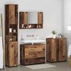 vidaXL Ensemble de mobilier de salle de bain 4 pcs Bois Ancien
