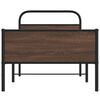 vidaXL Cadre de lit sans matelas 100x200 cm ch&ecirc;ne marron