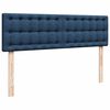 vidaXL Lit ottoman avec matelas bleu 140x190 cm tissu
