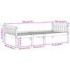 vidaXL Lit pour enfants sans matelas blanc 90x190cm bois de pin massif