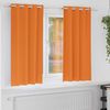 vidaXL Rideaux occultants avec anneaux 2 pcs Orange vif 175 x 140 cm