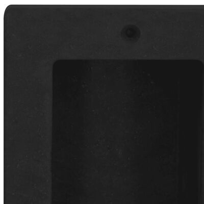 vidaXL Niche de douche avec 2 compartiments Noir mat 41x51x10 cm
