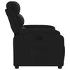 vidaXL Fauteuil inclinable en tissu noir