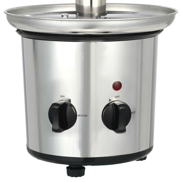 vidaXL Fontaine &agrave; chocolat Acier inoxydable Argent&eacute; 250 W