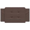 vidaXL Coussin de t&ecirc;te de lit Zadar marron 100 cm similicuir