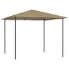 vidaXL Belvédère 3x3x2,6 m Taupe 160 g/m²