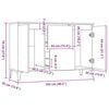 vidaXL Buffet blanc 102x35x70 cm bois d'ing&eacute;nierie