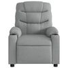 vidaXL Fauteuil inclinable &eacute;lectrique Gris clair Tissu
