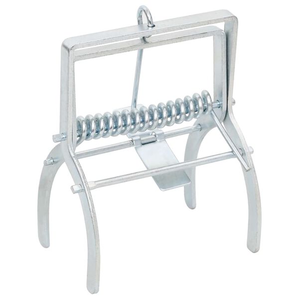 vidaXL Pièges à taupes 4 pcs Argenté Acier galvanisé