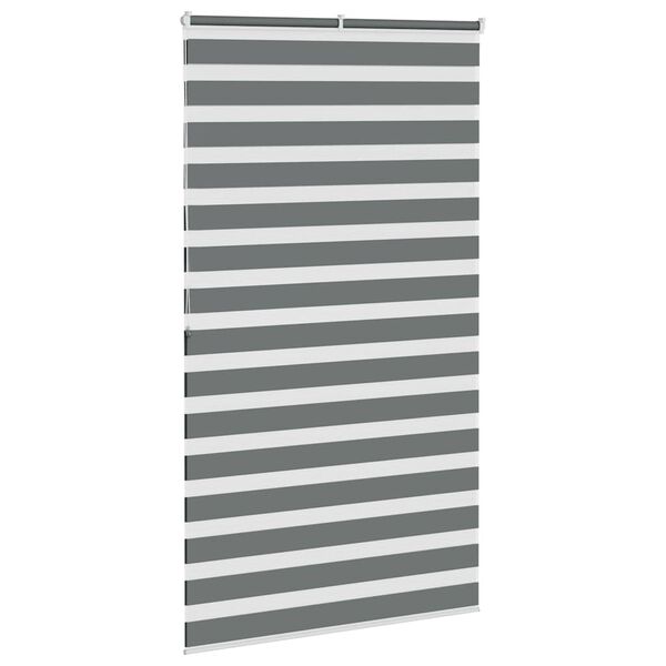 vidaXL Store zèbre gris foncé largeur du tissu 120,9 cm polyester