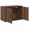 vidaXL Armoires murales de garage 2 pcs ch&ecirc;ne marron bois d'ing&eacute;nierie