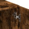 vidaXL Armoire de rangement chêne fumé 70x42,5x225cm bois d'ingénierie