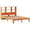 vidaXL Lit bibliothèque sans matelas cire marron 120x200 cm pin massif