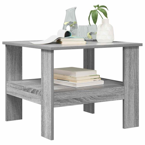 vidaXL Table basse Gris Sonoma 57 x 55 x 45 cm Bois d'ing&eacute;nierie