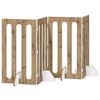 vidaXL Cl&ocirc;ture pliable pour animaux 4 pcs Ch&ecirc;ne Artisanal