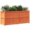vidaXL Jardinière cire marron 150x50x70 cm bois de pin massif