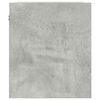 vidaXL Table de chevet murale gris béton 38x34x40 cm