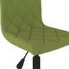 vidaXL Chaises pivotantes &agrave; manger lot de 4 vert clair velours