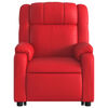 vidaXL Fauteuil inclinable Rouge Similicuir