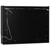 vidaXL Armoire &agrave; miroir de salle de bain LED Noir 80x15x60 cm MDF