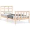 vidaXL Cadre de lit sans matelas 90x200 cm bois de pin massif