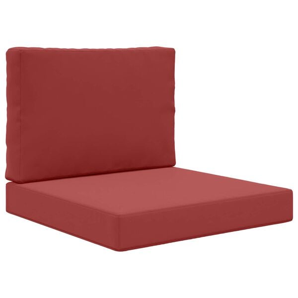 vidaXL Coussin de canap&eacute; d'ext&eacute;rieur 2 pcs Bordeaux Polyester