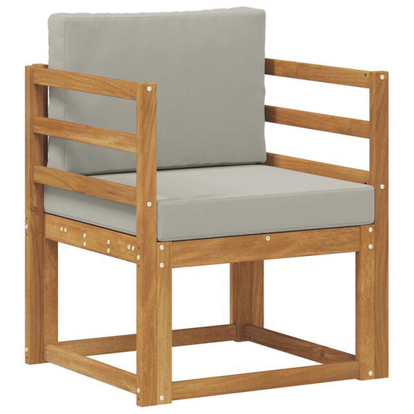 vidaXL Canap&eacute; d&rsquo;ext&eacute;rieur Bois d'acacia massif et polyester