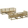 vidaXL Salon de jardin 7 pcs bois de pin impr&eacute;gn&eacute;