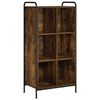 vidaXL Biblioth&egrave;que 57 x 33 x 111 cm Bois d'ing&eacute;nierie Ch&ecirc;ne fum&eacute;