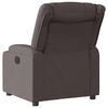 vidaXL Fauteuil inclinable Marron fonc&eacute; Tissu