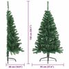 vidaXL Sapin de No&euml;l artificiel pr&eacute;-&eacute;clair&eacute; Vert 150 cm PVC