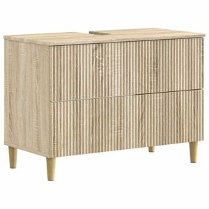 vidaXL Meuble sous Lavabo de Salle de Bain ARNHEM Ch&ecirc;ne Sonoma