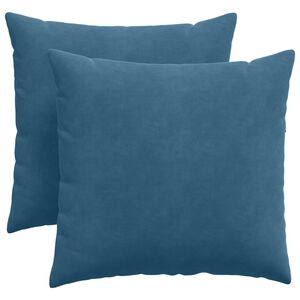 vidaXL Coussins de canap&eacute; 2 pcs Bleu 45 x 45 cm