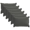 vidaXL Housse de coussin 6 pc HOUTEN Anthracite 50 x 70 cm Polyester