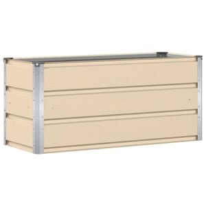 vidaXL Jardini&egrave;re Ivoire 100 x 40 x 45 cm Acier