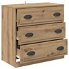 vidaXL Buffet Ch&ecirc;ne artisanal 70 x 35,5 x 67,5 cm Bois d'ing&eacute;nierie
