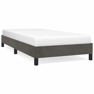 vidaXL Cadre de lit sans matelas gris fonc&eacute; 80x200 cm velours