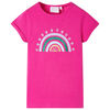 T-shirt pour enfants rose fonc&eacute; 104